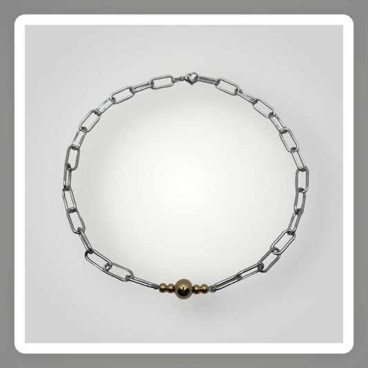 Cadena dos tonos choker