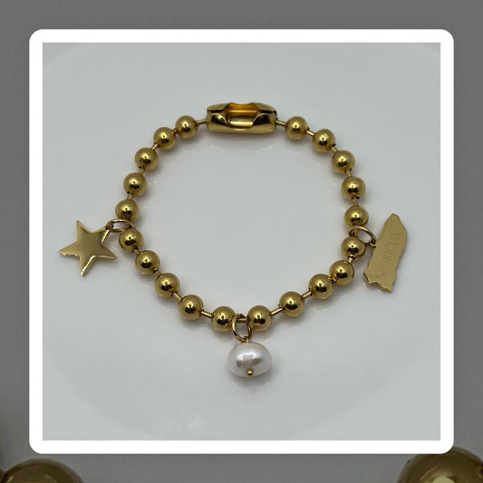 Pulsera Puerto Rico oro